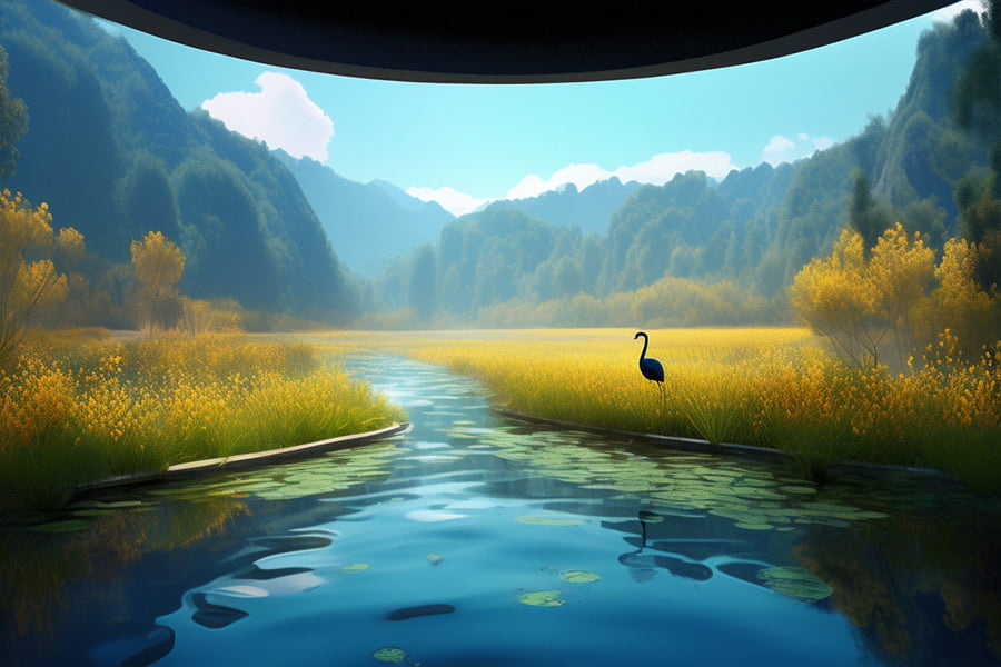 博物館，自然展廳效果圖