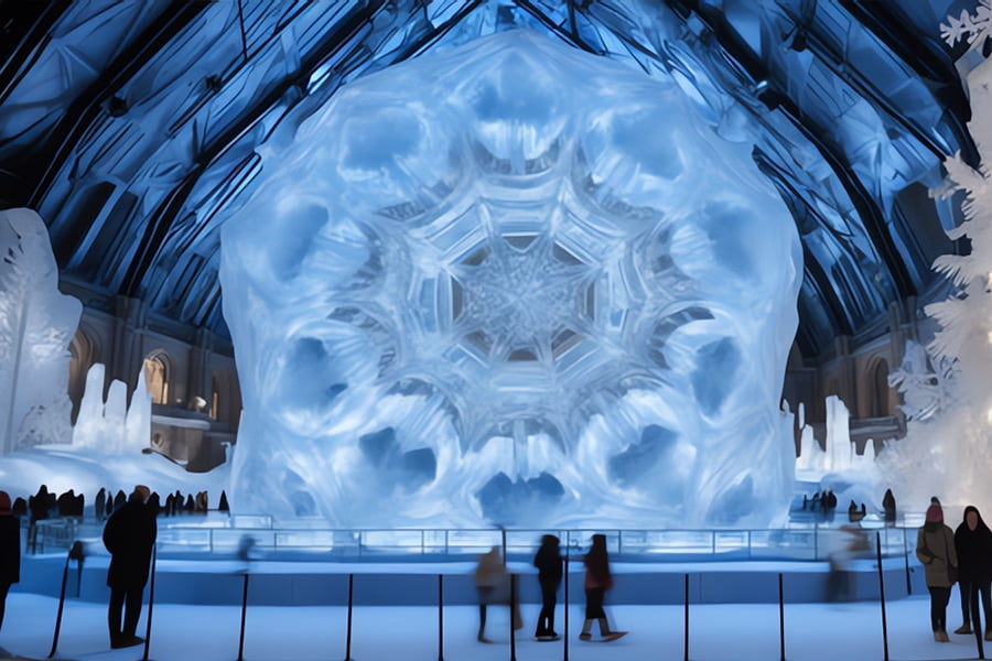 博物館，自然展廳效果圖